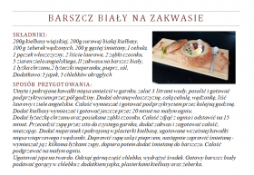 barszcz biały na zakwasie