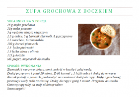 zupa grochowa z boczkiem