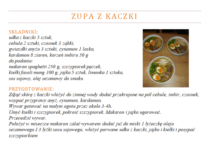 zupa z kaczki